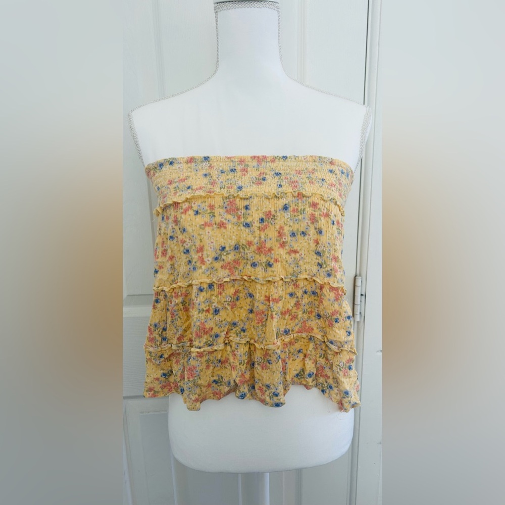 Yellow Floral Top/Skirt